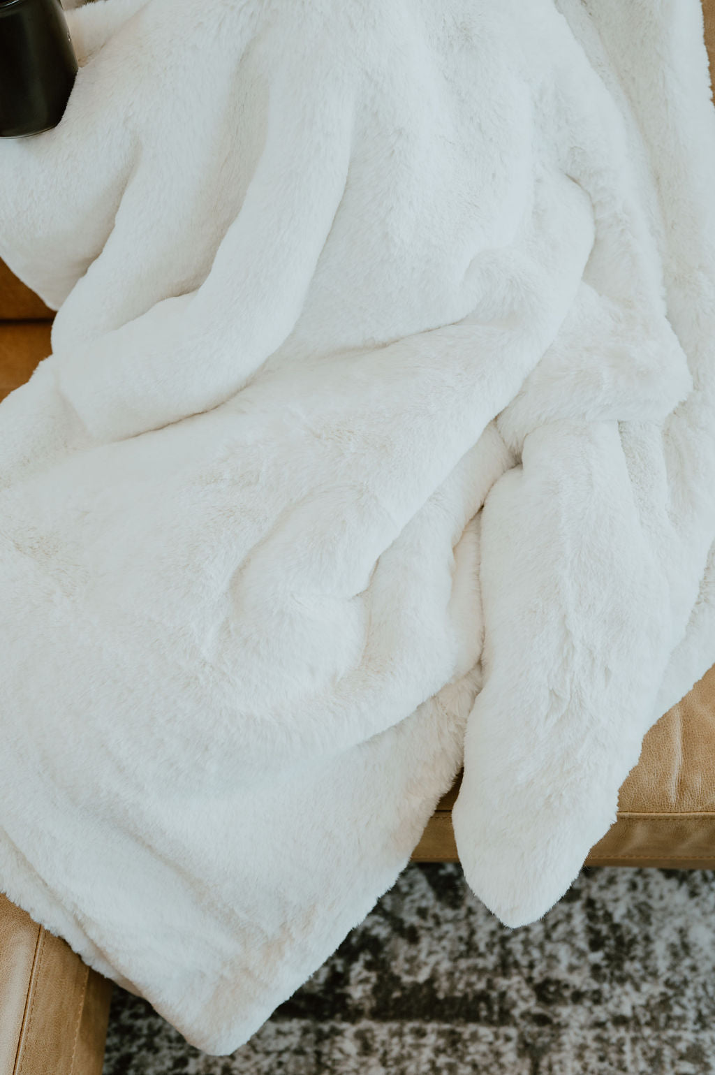 Double Sided Faux Fur Blanket Polar Bear