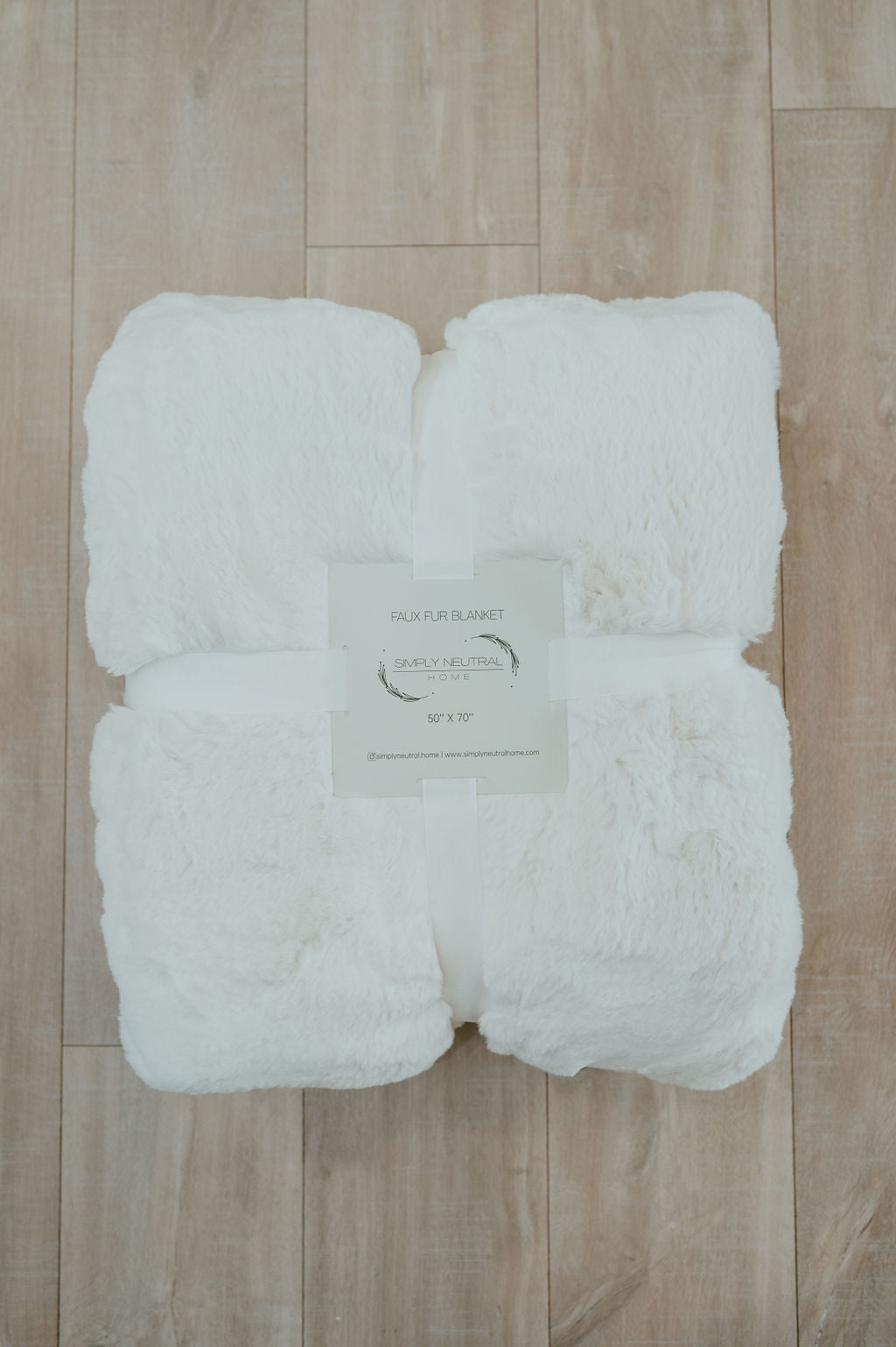 Double Sided Faux Fur Blanket Polar Bear